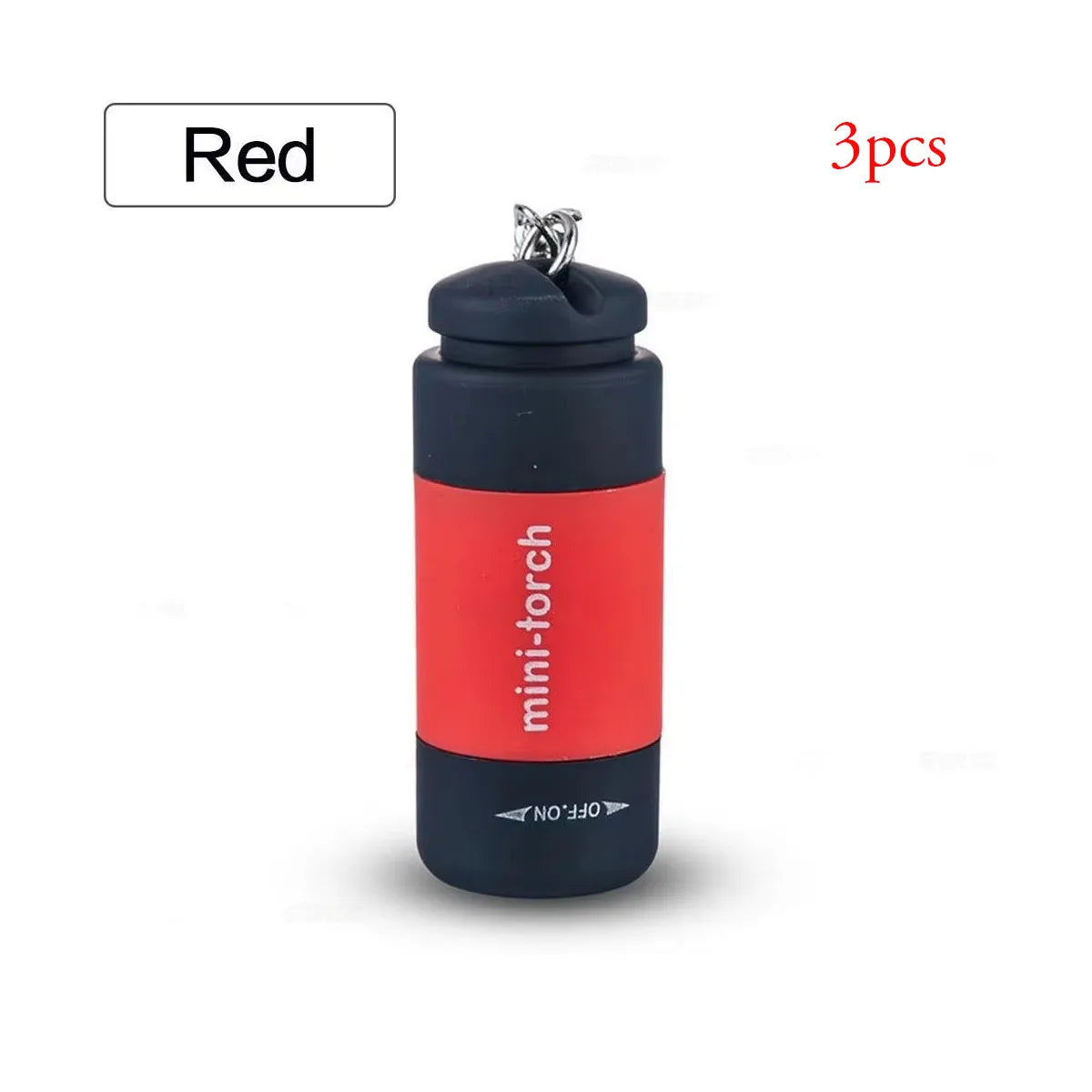 Pocket Keychain Flashlight Waterproof Outdoor Hiking Camping Mini Flashlight USD Rechargeable LED Multifunctional Strong Light