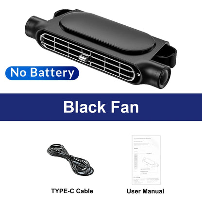 Car Seat Cooling Fan 3 Speed Adjustable 5V USB Car Headrest Cooling Air Fan Car Seat Fan for Front Rear Car Interior Accessories