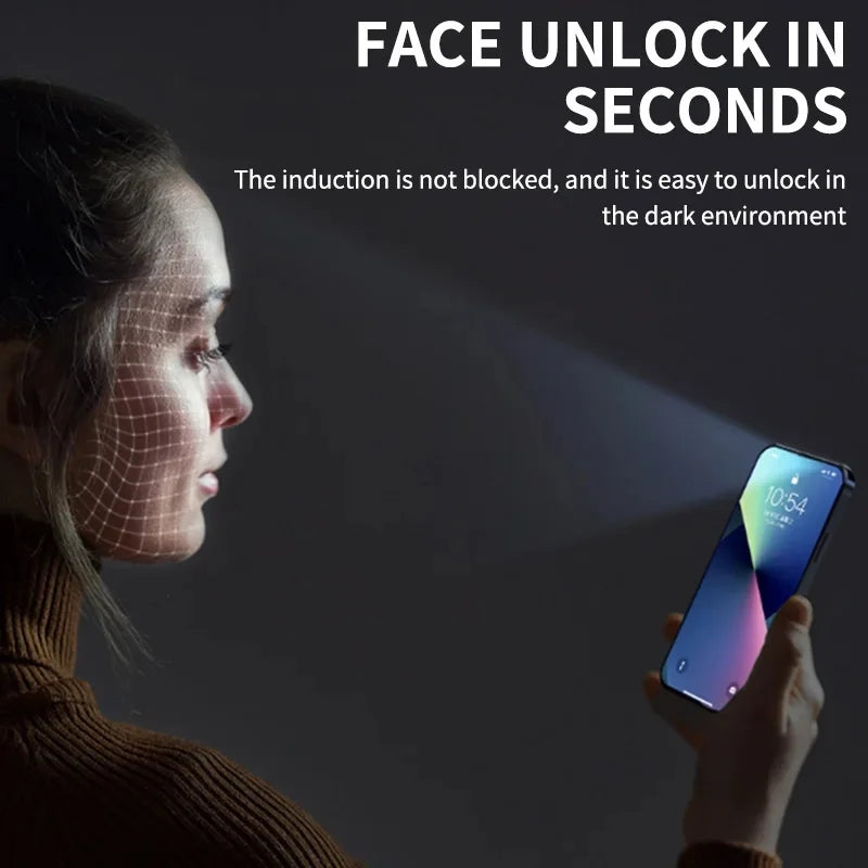 3-1 Pcs anti Blue Light Privacy Tempered Glass Screen Protector for iPhone 11 12 13 14 15 16 Pro Max Full Coverage Anti-Spy Eye Protection Film
