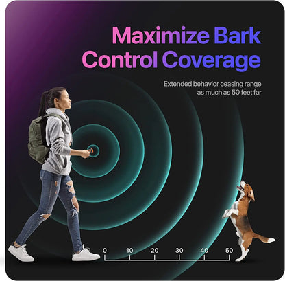 Dog Protection Pet Training Dog Repeller Ultrasonic Dog Training Device Rechargeable anti Dog Bark Deterrent Device with LED Flashlight