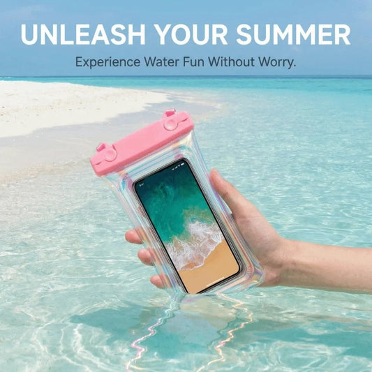 Waterproof Phone Pouch Floating Dry Bag Touch Screen Case with Neck Strap for Swimming Beach Kayaking, Phone Bag