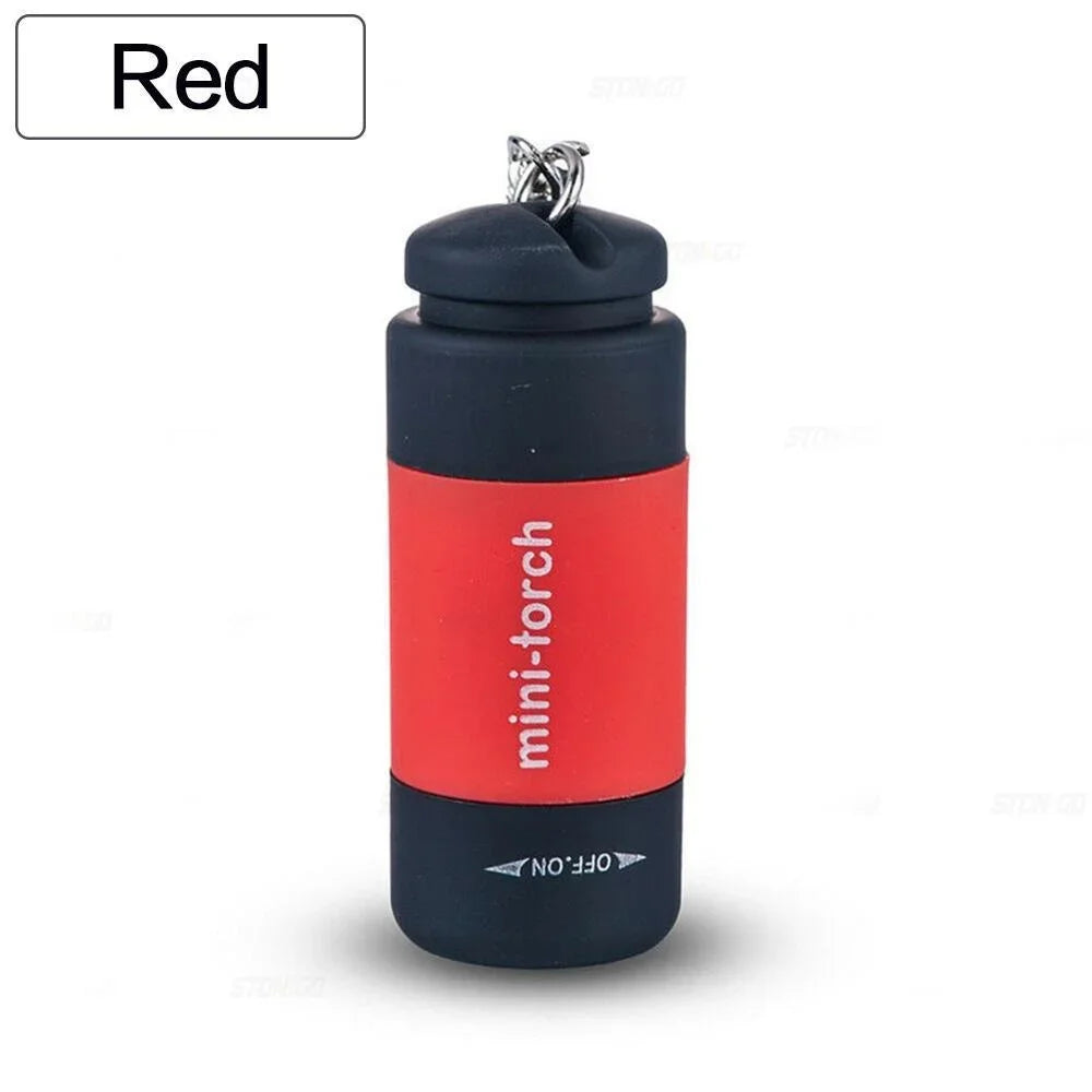 Pocket Keychain Flashlight Waterproof Outdoor Hiking Camping Mini Flashlight USD Rechargeable LED Multifunctional Strong Light