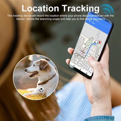 Mini GPS Tracker for Pets and Kids - Smart Bluetooth Anti-Lost Device for Bags and Cars - Compatible with iOS/Android