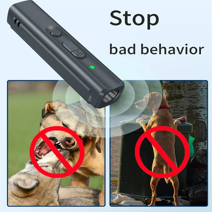 Powerful Dog Anti bark device, USB Rechargeable Ultrasonic Dog Bark Deterrent Portable Anti Barking Dog Repeller Trainer Device
