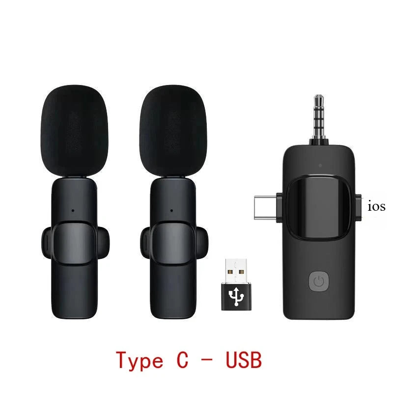 Elevate Your Recording Experience with the Wireless Lavalier Microphone - Perfect for iPhone, iPad, Android, Xiaomi, Samsung, and Live Gaming!