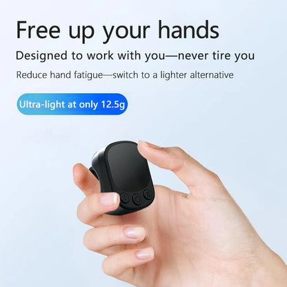 Revolutionary Mouse Ring Remote Control with Touchpad - Your Ultimate Smart Automatic Screen Clicker Device for Effortless Scrolling and Continuous Clicking!