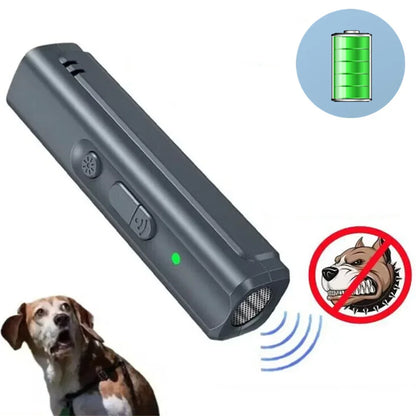 Powerful Dog Anti bark device, USB Rechargeable Ultrasonic Dog Bark Deterrent Portable Anti Barking Dog Repeller Trainer Device