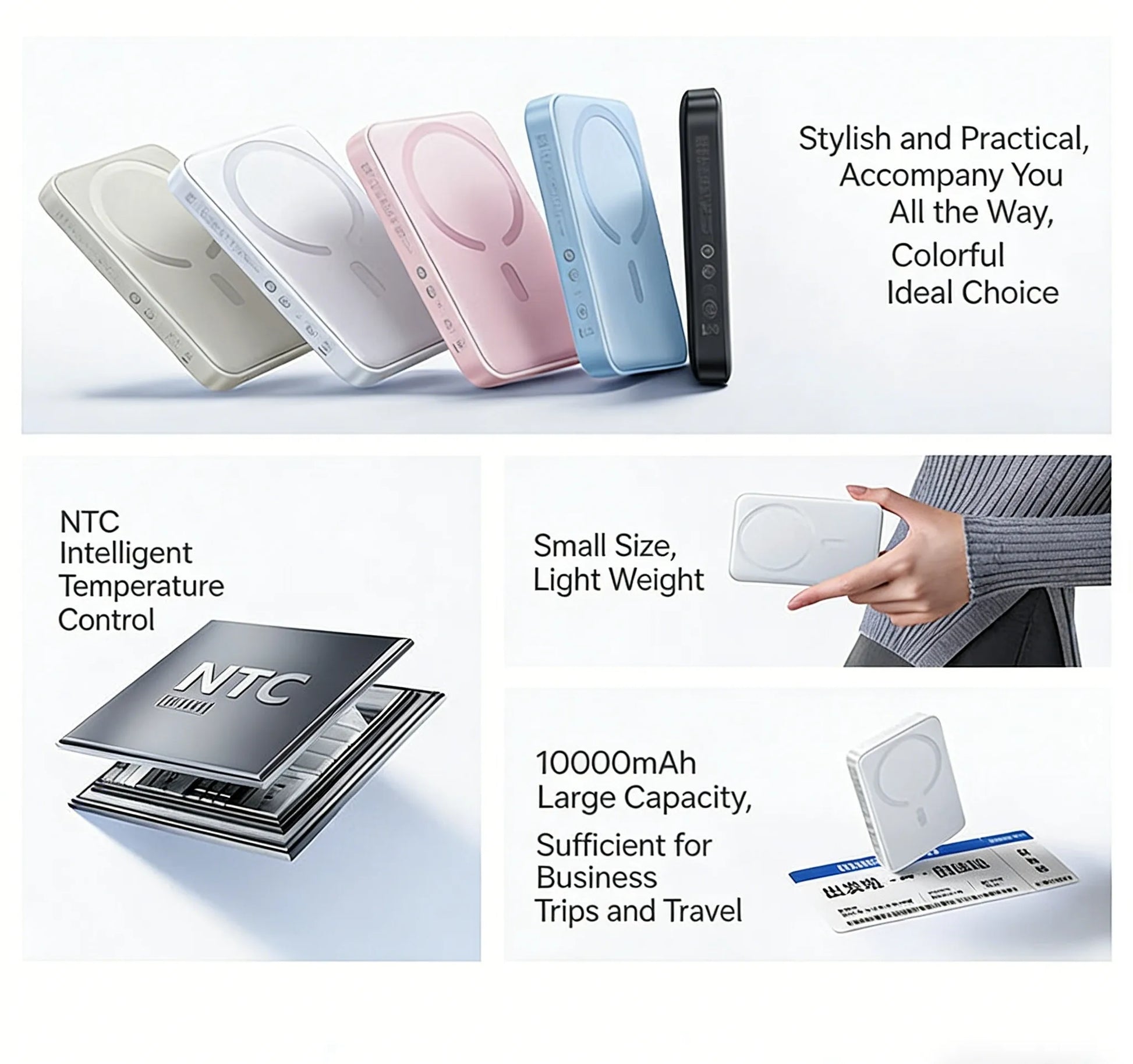Baseus Magnetic Battery 25W Power Bank 10000Mah Wireless Charging 25W USB-C Power Bank Mini Charger fast Charging