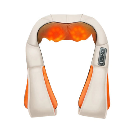 Neck & Back Massager – 8-Kneading Nodes with Heat & Adjustable Speed, Best Gift for Birthday and Special Occasion, Gift for Fathers, Gift for Mothers