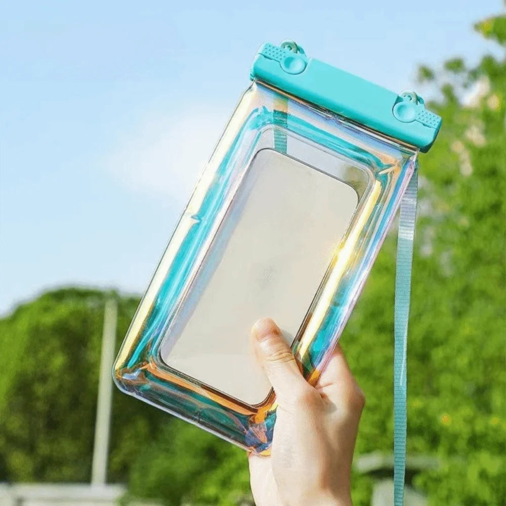 Waterproof Phone Pouch Floating Dry Bag Touch Screen Case with Neck Strap for Swimming Beach Kayaking, Phone Bag