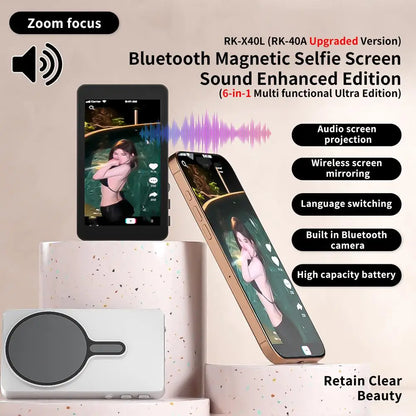 Magnetic Wireless Selfie Screen Projector – Elevate Your Content Creation, Trending Product, Influencer Gear