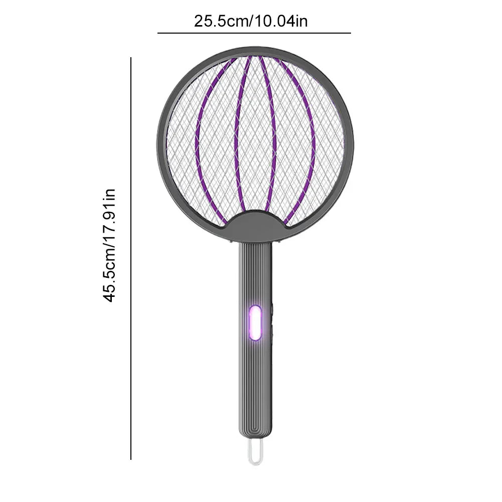 Electric Mosquito Killer, Foldable Insect Racket, USB Rechargeable, Mosquito Swatter, Bug Zapper Trap Lamp, Fly Trap, Indoor & Outdoor