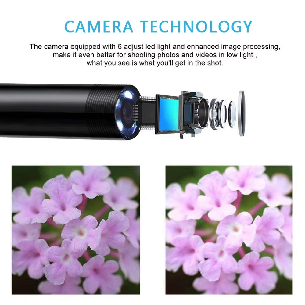Discover the Versatile 5.5/7.0MM Type-C Endoscope Camera: IP67 Waterproof with 6 Adjustable LEDs for Ultimate Inspection on Phone & PC