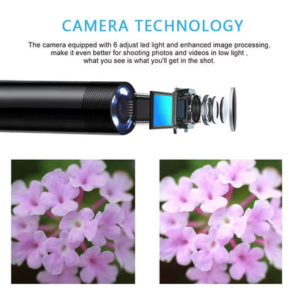 Discover the Versatile 5.5/7.0MM Type-C Endoscope Camera: IP67 Waterproof with 6 Adjustable LEDs for Ultimate Inspection on Phone & PC