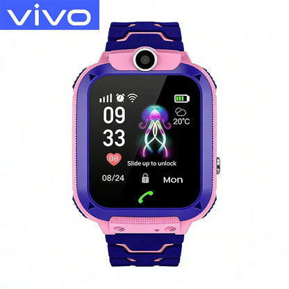 Introducing the Ultimate GPS Tracking Waterproof Smart Watch for Kids - 4G SIM Card, Call, and Camera Features for Safety and Fun!