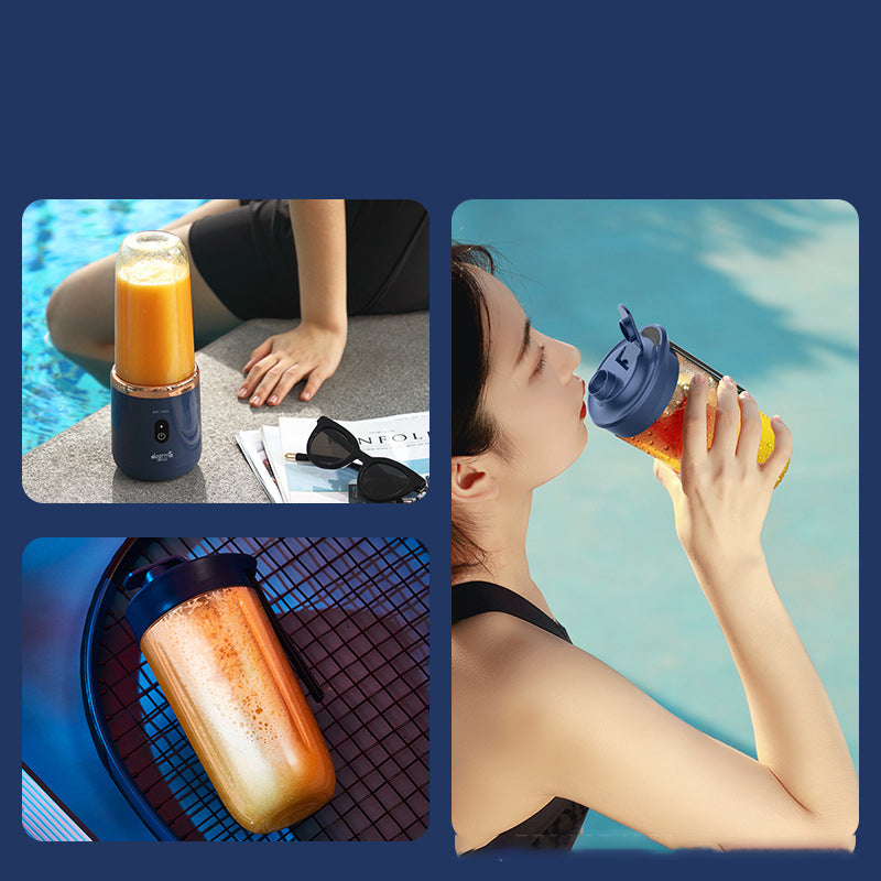 Revolutionary Portable Blender Juicer Cup – 6-Blade USB Rechargeable Smoothie Maker for Effortless Shakes, Fresh Juice & Ice Crushing