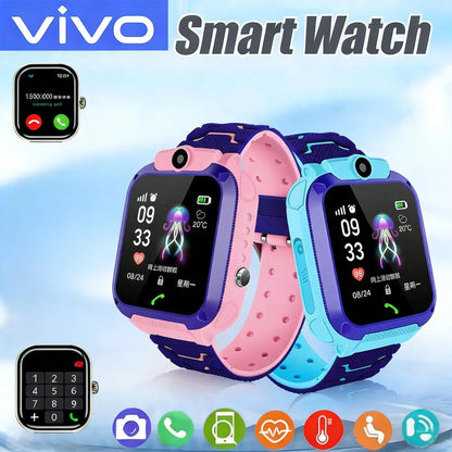 Introducing the Ultimate GPS Tracking Waterproof Smart Watch for Kids - 4G SIM Card, Call, and Camera Features for Safety and Fun!