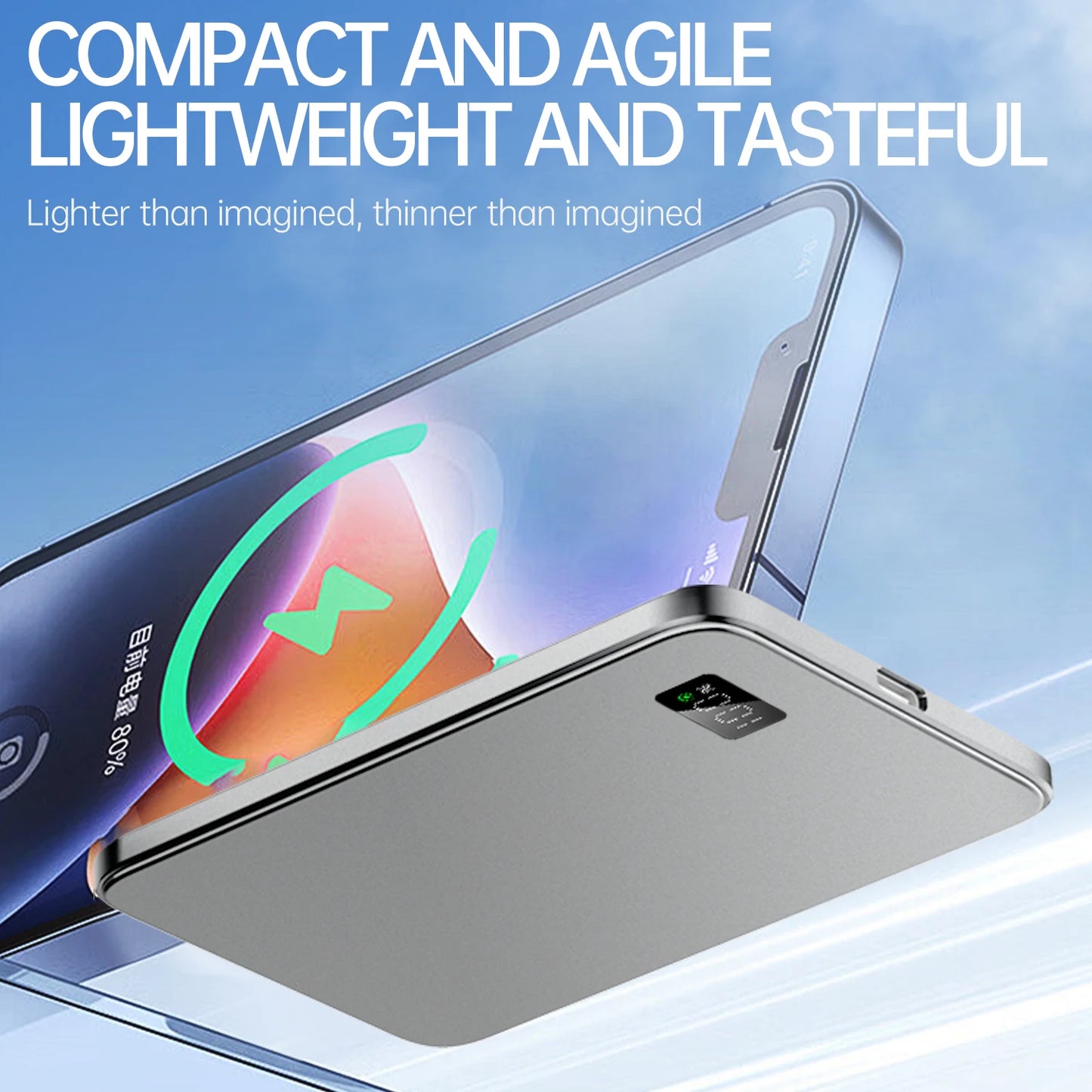 10000mAh Magnetic Wireless Power Bank – 20W PD Fast Charging, 15W Wireless Portable Charger External Battery for Mag safe for iPhone, Samsung