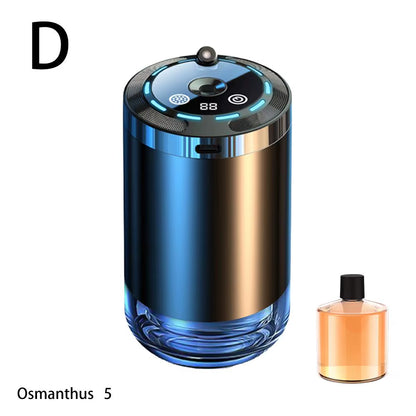Modern Car Aroma Diffuser USB Rechargeable Air Freshener Humidifier with Adjustable Fragrance LED Ambient Light