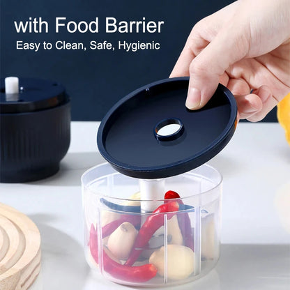 Mini USB Rechargeable Food Chopper – Electric Garlic & Vegetable Cutter (250ml)