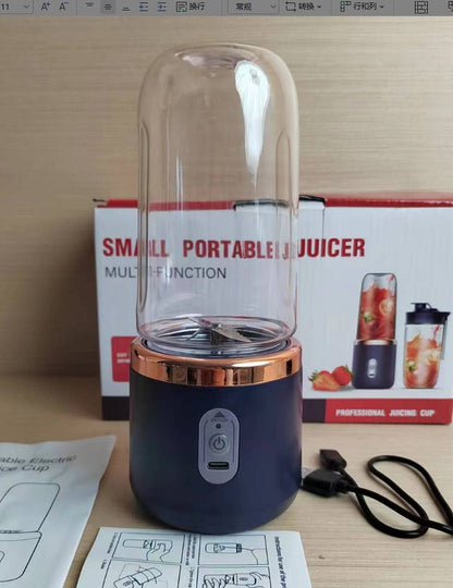 Revolutionary Portable Blender Juicer Cup – 6-Blade USB Rechargeable Smoothie Maker for Effortless Shakes, Fresh Juice & Ice Crushing