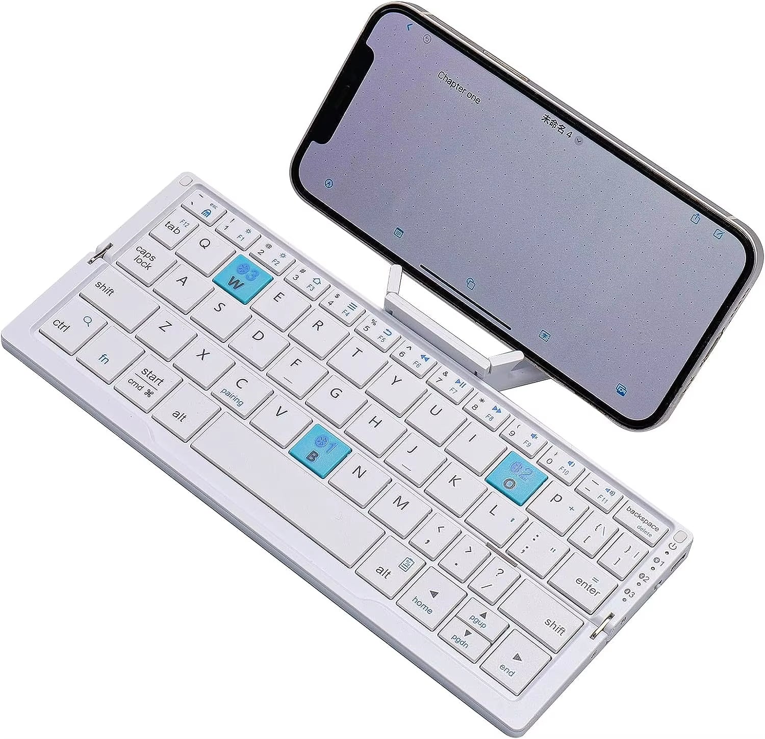 Folding Keyboard Bluetooth Rechargeable Bluetooth Keyboard for Laptop Ipad Phone Mini Portable Folding Keyboard