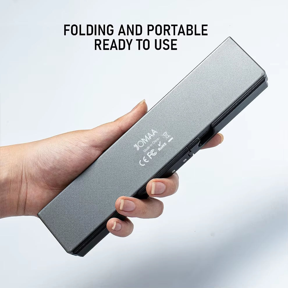 Folding Keyboard Bluetooth Rechargeable Bluetooth Keyboard for Laptop Ipad Phone Mini Portable Folding Keyboard