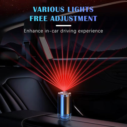 Modern Car Aroma Diffuser USB Rechargeable Air Freshener Humidifier with Adjustable Fragrance LED Ambient Light