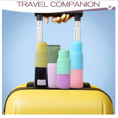 Silicone Travel Bottle Covers for Leak-Proof Toiletry Protection