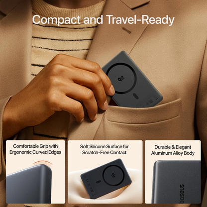 Baseus Magnetic Battery 25W Power Bank 10000Mah Wireless Charging 25W USB-C Power Bank Mini Charger fast Charging