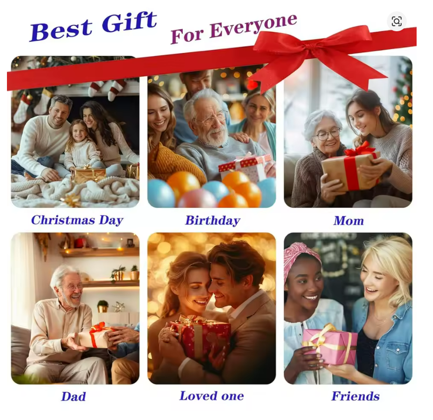 Neck & Back Massager – 8-Kneading Nodes with Heat & Adjustable Speed, Best Gift for Birthday and Special Occasion, Gift for Fathers, Gift for Mothers