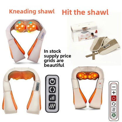 Neck & Back Massager – 8-Kneading Nodes with Heat & Adjustable Speed, Best Gift for Birthday and Special Occasion, Gift for Fathers, Gift for Mothers