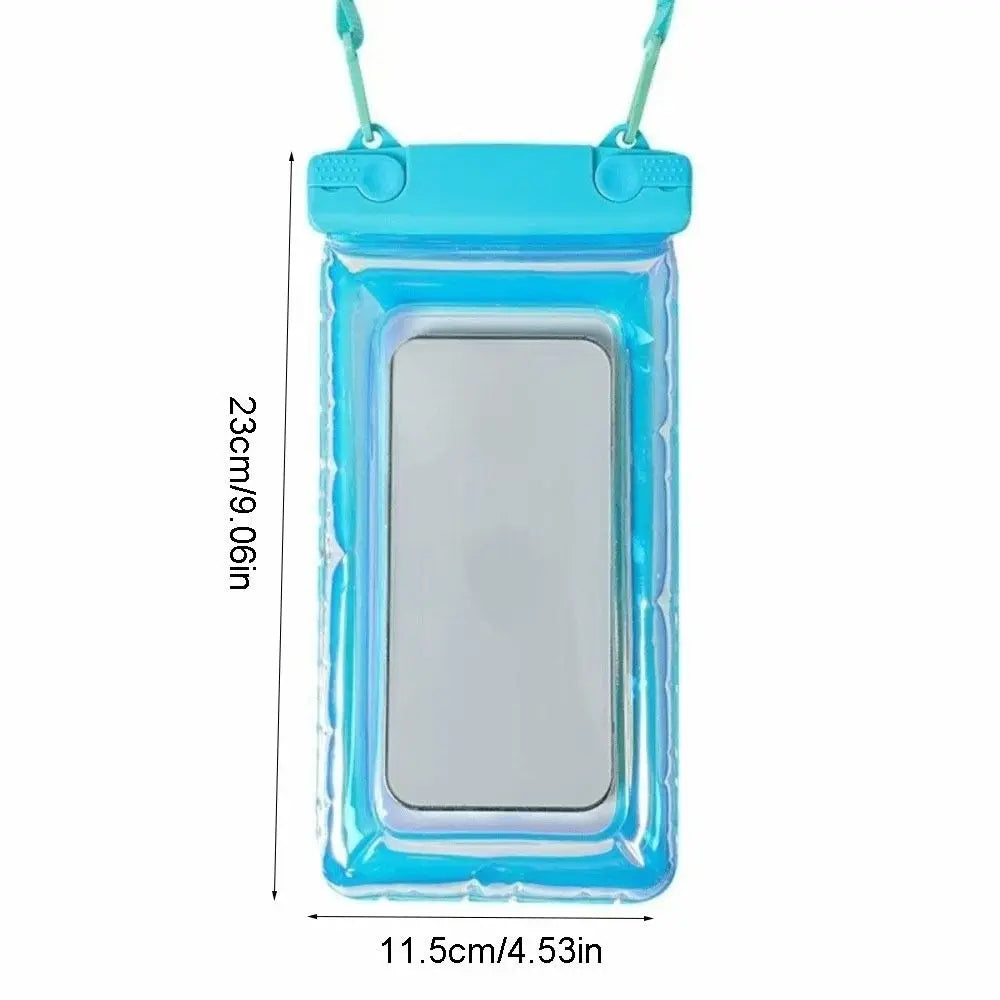 Waterproof Phone Pouch Floating Dry Bag Touch Screen Case with Neck Strap for Swimming Beach Kayaking, Phone Bag