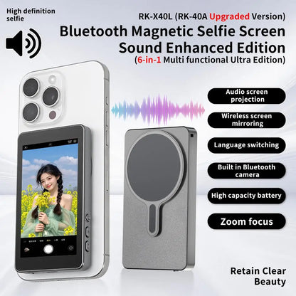 Magnetic Wireless Selfie Screen Projector – Elevate Your Content Creation, Trending Product, Influencer Gear