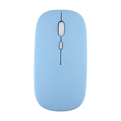 Slim Wireless Bluetooth Mouse – Silent Click, Rechargeable & Compatible with iPad, Android Tablets, Laptop & PC