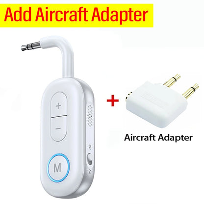 Bluetooth 5.3 Wireless Audio Adapte Receiver Transmitter 3.5Mm AUX Jack Airplane USB Dongle for TV PC Headphone Car Kit Speaker