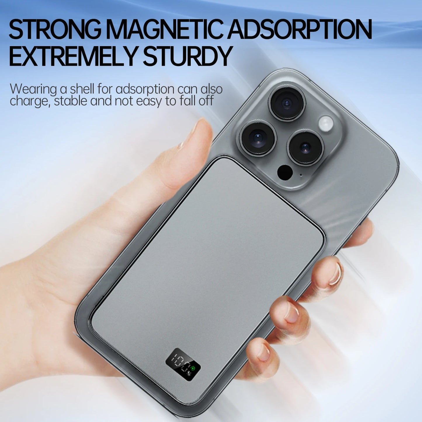 10000mAh Magnetic Wireless Power Bank – 20W PD Fast Charging, 15W Wireless Portable Charger External Battery for Mag safe for iPhone, Samsung