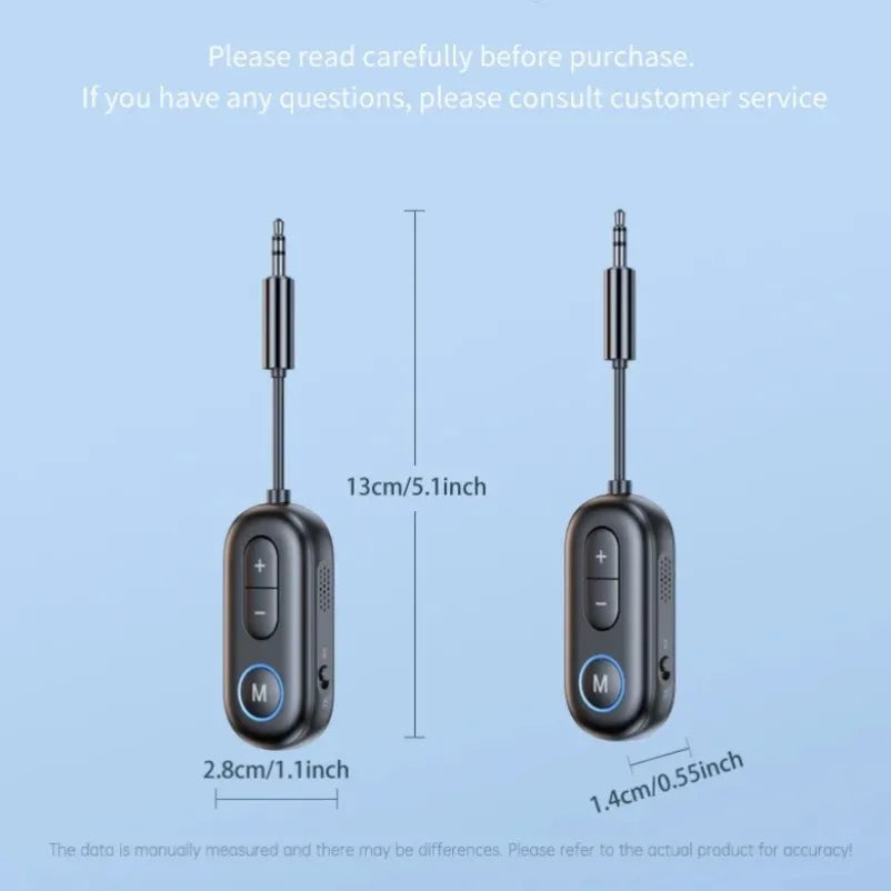 Bluetooth 5.3 Wireless Audio Adapte Receiver Transmitter 3.5Mm AUX Jack Airplane USB Dongle for TV PC Headphone Car Kit Speaker