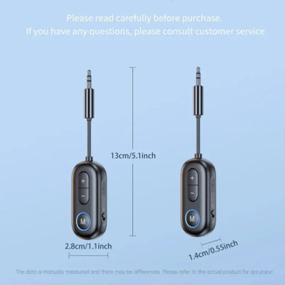 Bluetooth 5.3 Wireless Audio Adapte Receiver Transmitter 3.5Mm AUX Jack Airplane USB Dongle for TV PC Headphone Car Kit Speaker
