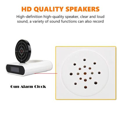 Exciting Shooting Tool Clock with LED Display - 2 Modes for Fun and Practicality