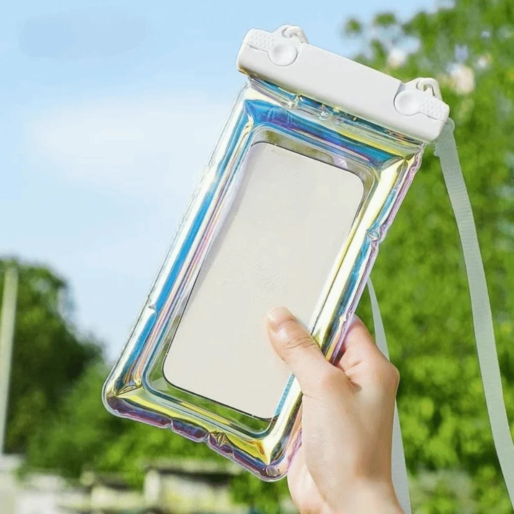 Waterproof Phone Pouch Floating Dry Bag Touch Screen Case with Neck Strap for Swimming Beach Kayaking, Phone Bag