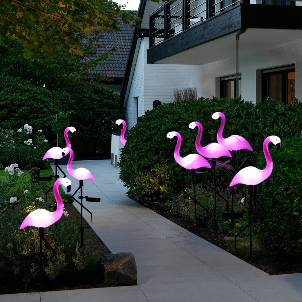 Illuminate Your Garden with Stunning Solar Flamingo Lights – Vibrant Neon Tree Lamps for a Magical Outdoor Ambiance