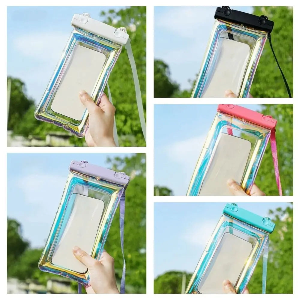 Waterproof Phone Pouch Floating Dry Bag Touch Screen Case with Neck Strap for Swimming Beach Kayaking, Phone Bag