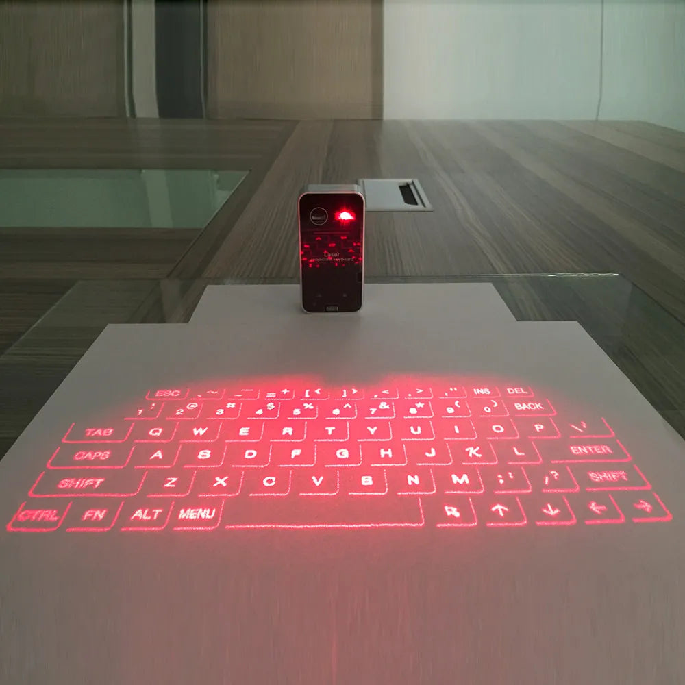 Experience Ultimate Portability with Our Bluetooth Laser Keyboard – The Perfect Wireless Virtual Projection Keyboard for Your Tablet and Laptop!