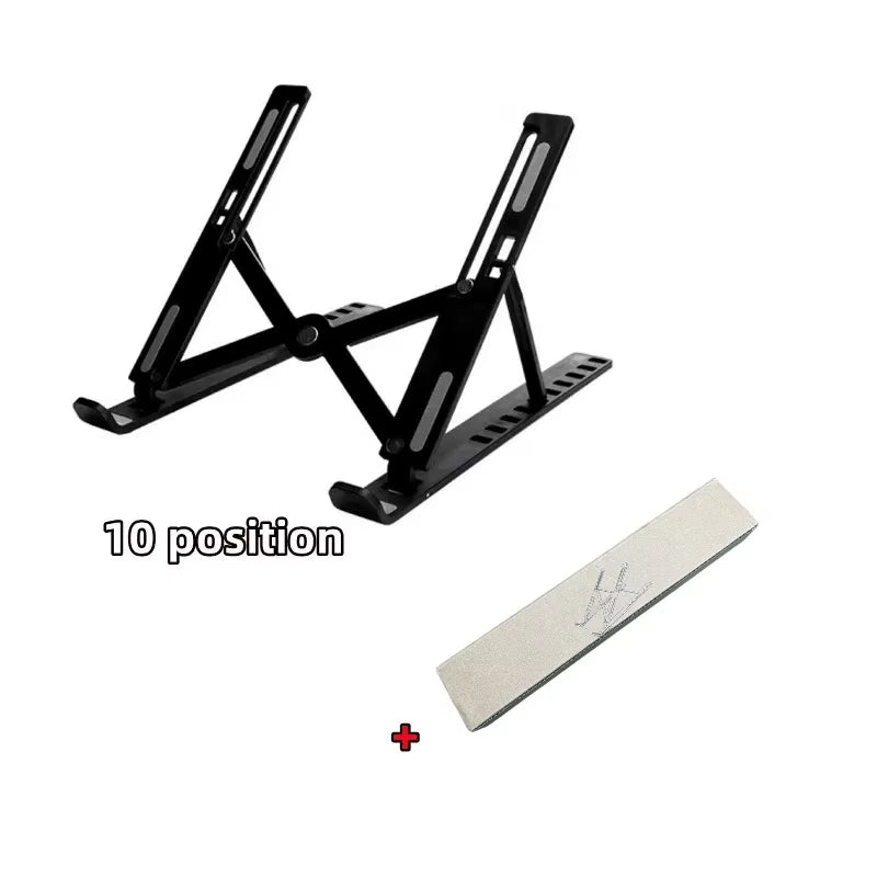 Foldable Adjustable Laptop Stand – Portable Ergonomic Notebook Holder for MacBook, Laptop & Tablet, Better Posture & Neck/Back Support