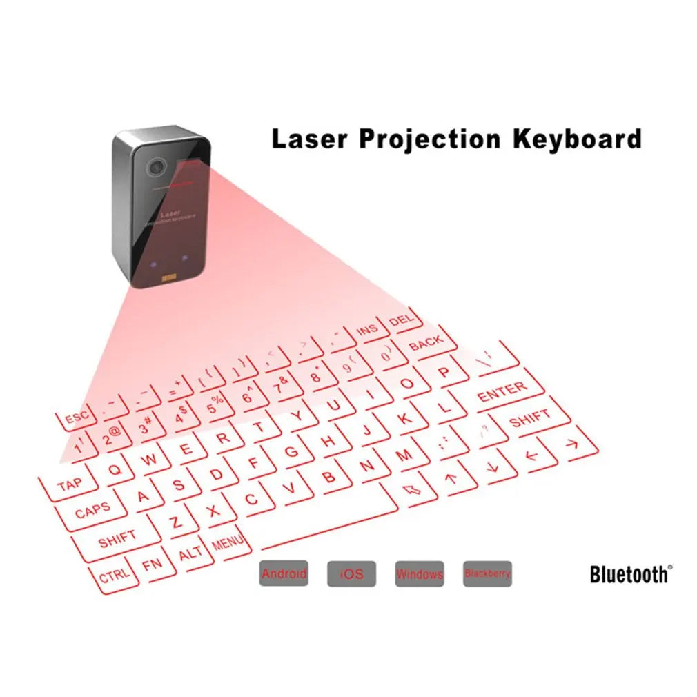 Experience Ultimate Portability with Our Bluetooth Laser Keyboard – The Perfect Wireless Virtual Projection Keyboard for Your Tablet and Laptop!