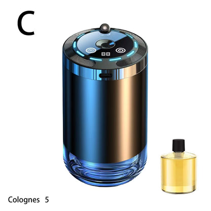 Modern Car Aroma Diffuser USB Rechargeable Air Freshener Humidifier with Adjustable Fragrance LED Ambient Light
