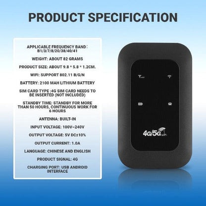 Pocket-Wlan-Router 4G/5G LTE – Überall Verbunden Bleiben