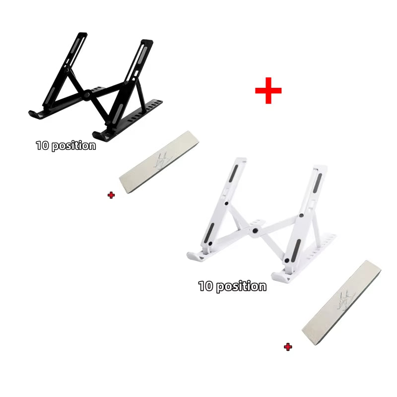 Foldable Adjustable Laptop Stand – Portable Ergonomic Notebook Holder for MacBook, Laptop & Tablet, Better Posture & Neck/Back Support