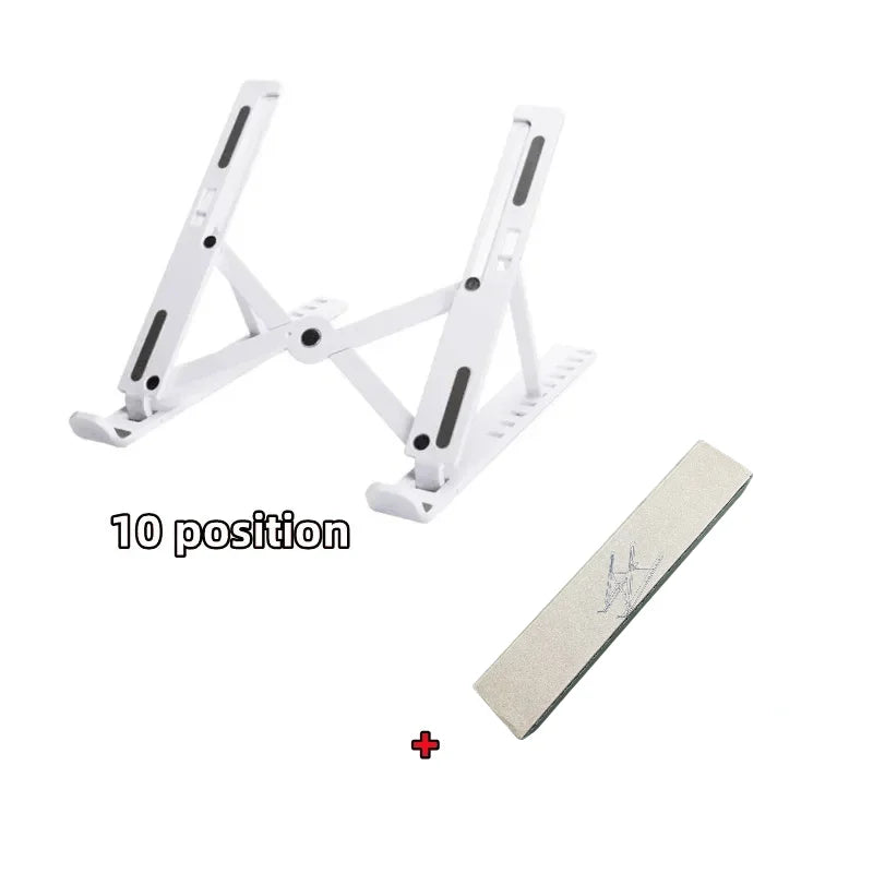 Foldable Adjustable Laptop Stand – Portable Ergonomic Notebook Holder for MacBook, Laptop & Tablet, Better Posture & Neck/Back Support